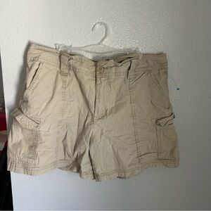 Khaki cargo shorts sz 14